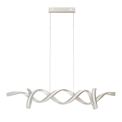 Searchlight Music LED Zilveren Designer Linear Bar Hanglamp 3000K