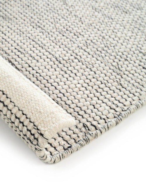 benuta wollen vloerkleed Rocco - beige/zwart - 250x350 cm