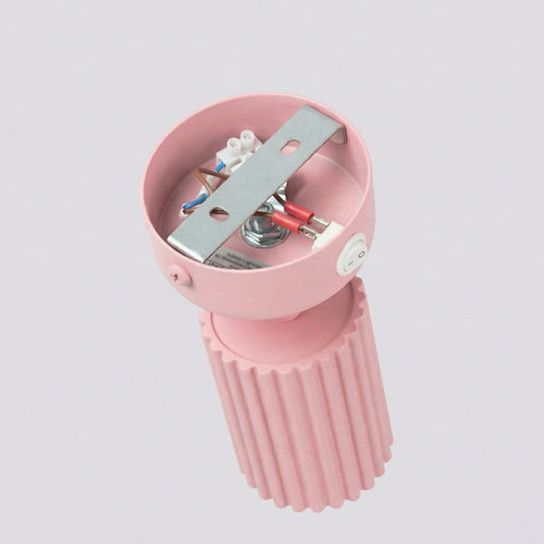 Sollux Lighting Wandlamp KARBON roze met schakelaar - 8x16x16cm