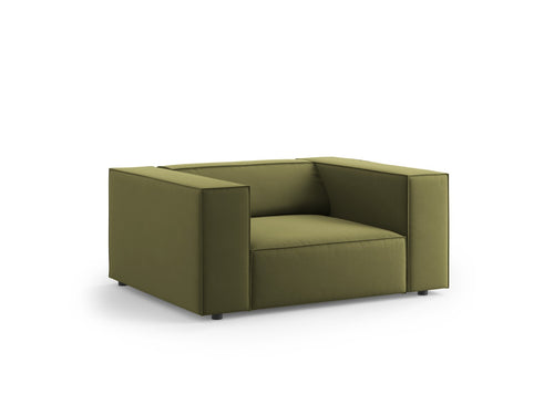 Cosmopolitan Design Fauteuil Arendal flueel, lichtgroen - 102x124x70cm
