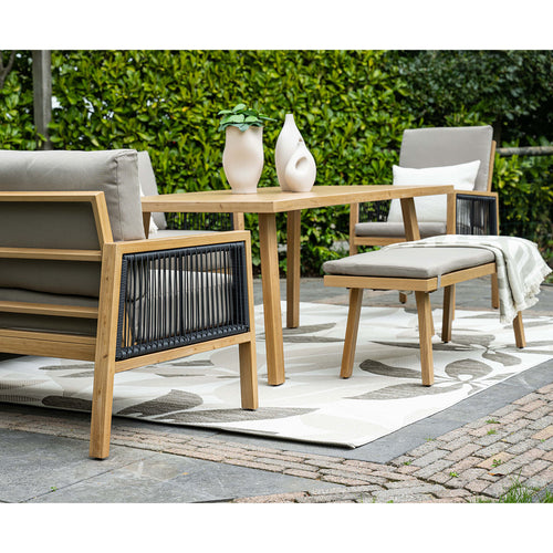 Garden Impressions lounge dining set San Capri teak look - 7-delig rechts - vtwonen shop