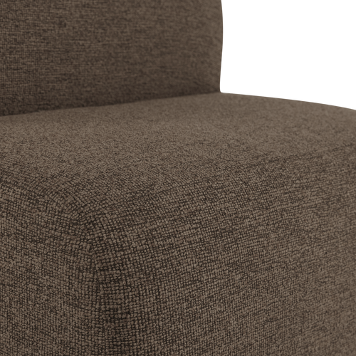 WOOOD 1-zits bank Mojo Base - Bouclé - Bruin Melange - 74x84x97