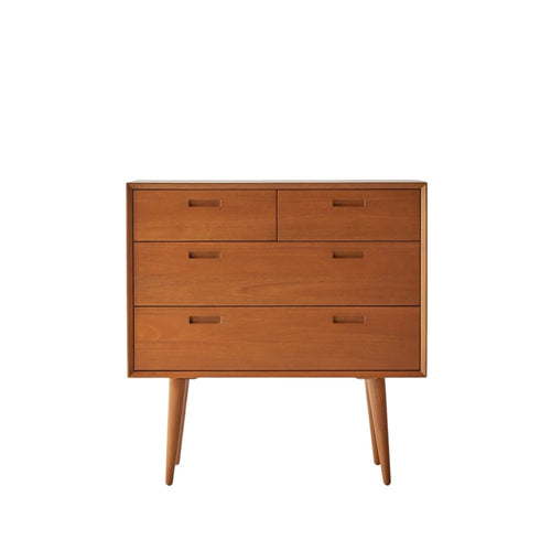 Tikamoon Massief mahoniehouten kindercommode - Naturel