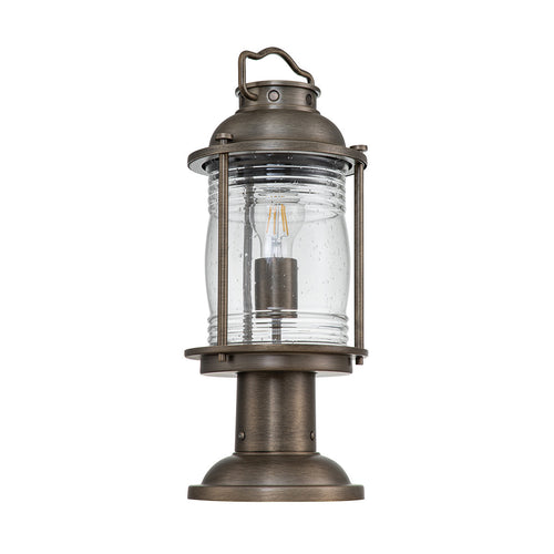 Elstead Kichler Ashland Sokkellamp voor buiten, gepolijst brons, IP44