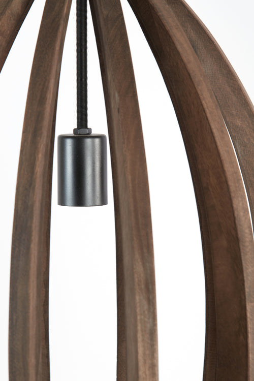 Light & Living hanglamp HARANKA - bruin - Ø38x46cm