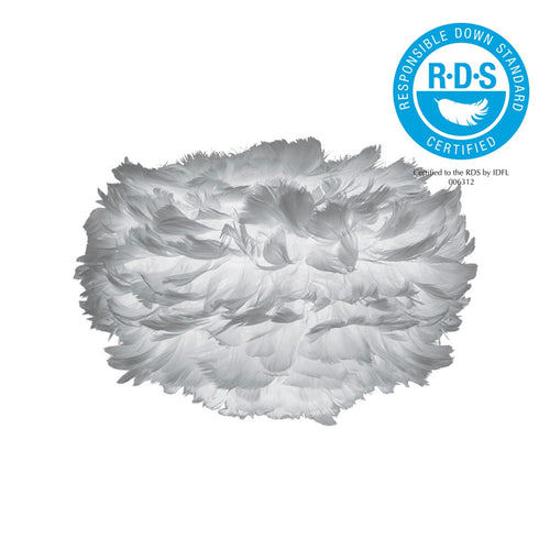 Umage Eos Medium tafellamp light grey - met tripod wit - Ø 45 cm - vtwonen shop