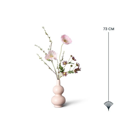 Madame Fleurie zijden boeket Inèz - Contemporary Style - met vaas - vtwonen shop