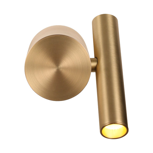 Atmooz wandlamp Dune - goud - 6 x 10 x H 12 cm - geïntegreerde led