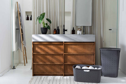 Curver Softex Wasbox - 56L - 43,8x34x59,9cm - Antraciet - vtwonen shop