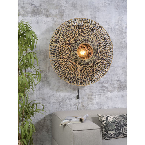 GOOD&MOJO wandlamp Bali - bruin - Ø87cm - vtwonen shop