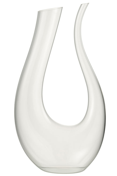 J-Line karaf U - glas - transparant - vtwonen shop