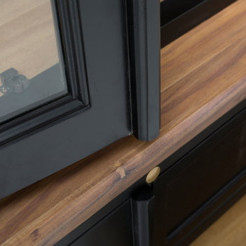 Signature - FONTAINEBLEAU Kast - Zwart - 84x260x54 cm