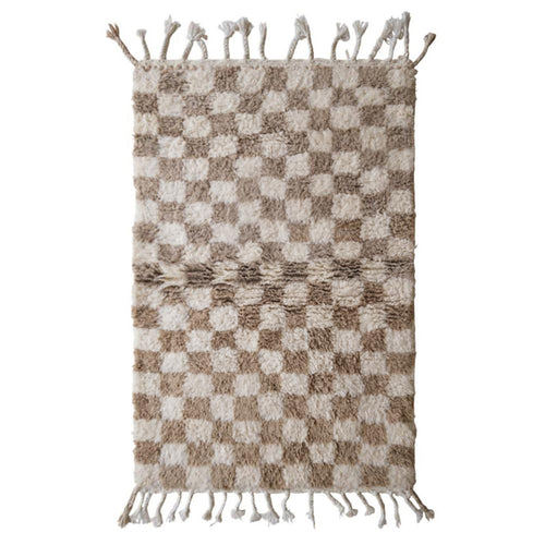 AFK Living vloerkleed Berber - handgemaakt - Wol - 110 x 146 cm - vtwonen shop