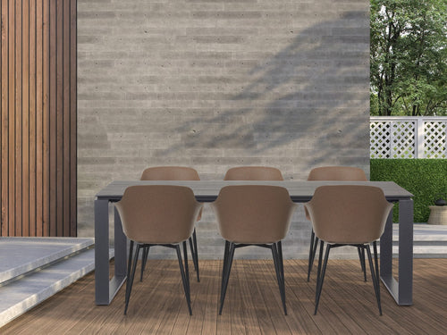 Lisomme Jens Tuintafel Zwart - 210 x 100 cm - vtwonen shop