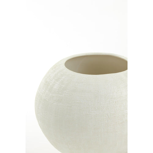 Light & Living vaas Maguli - wit - Ø29cm - vtwonen shop