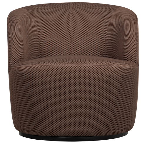 WOOOD draaibare fauteuil Serra - Mesh - Espresso - 68x70x77 - vtwonen shop