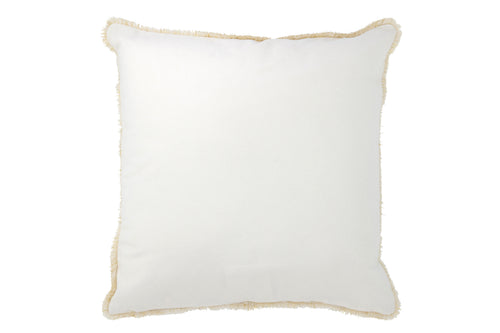 J-Line kussen Boom - textiel - wit/goud
