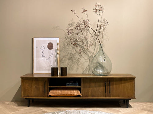 Livingfurn tv-meubel Elias - 200cm - mangohout - vtwonen shop