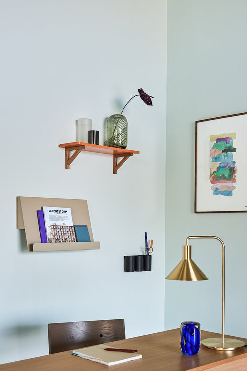 Hübsch lijst Focal - glas/mdf/walnoothout - 52x2xh72cm - vtwonen shop