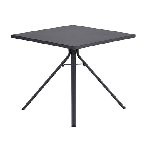 Rimini tafel - 80x80 cm - aluminium - carbon black - vtwonen shop