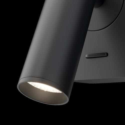 Maytoni wandlamp Mirax - Zwart - 8.5x6.3x6.5 cm