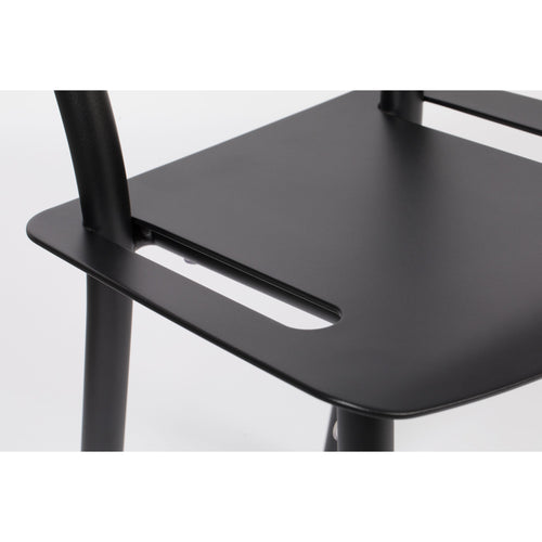 Zuiver Friday Tuinstoel Zwart - Set van 2