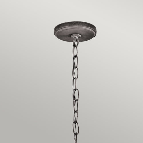 Elstead Ashland Bay - 1 Lichtketting Lantaarn Zink IP44, E27
