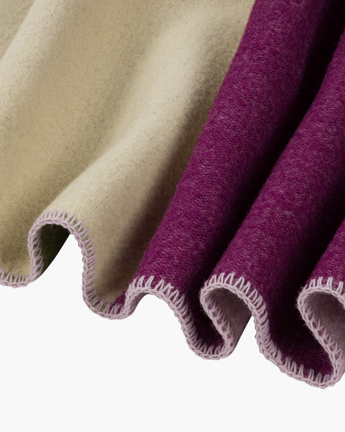 noo.ma HILU Wollen deken - Purple, Lilac & Green