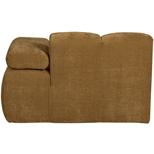 WOOOD chaise longue element rechts Mojo - Ribstof - Geel -74x162x122cm - vtwonen shop