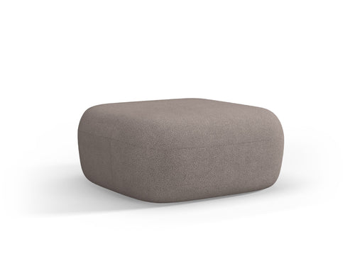Micadoni Poef Jenny boucle, lichtbruin - 88x90x40cm