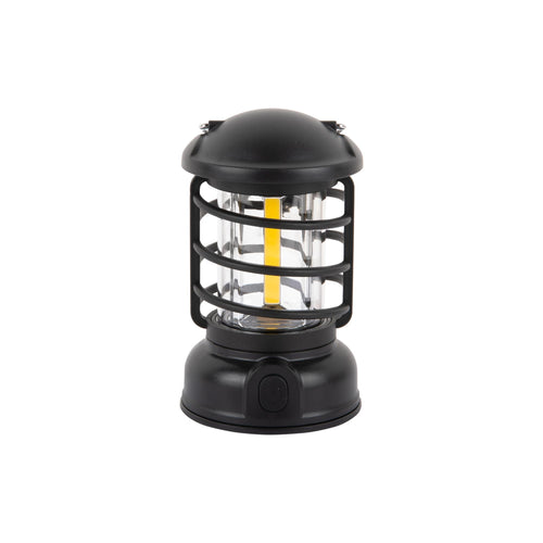 Leitmotiv tafellamp Camping Lantern LED - zwart - Ø8.5cm - vtwonen shop