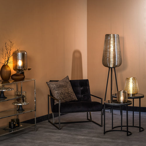 Light & Living vloerlamp ADETA - Ø37x135cm - zilver