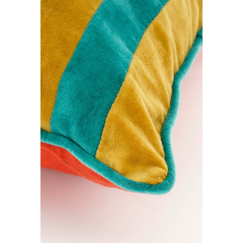 In The Mood Collection Clair Sierkussen - L45 x B45 x H10 cm - Katoenfluweel - Geel, Groen