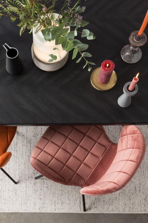 Zuiver OMG Velvet Stoel Roze - Set van 2 - vtwonen shop