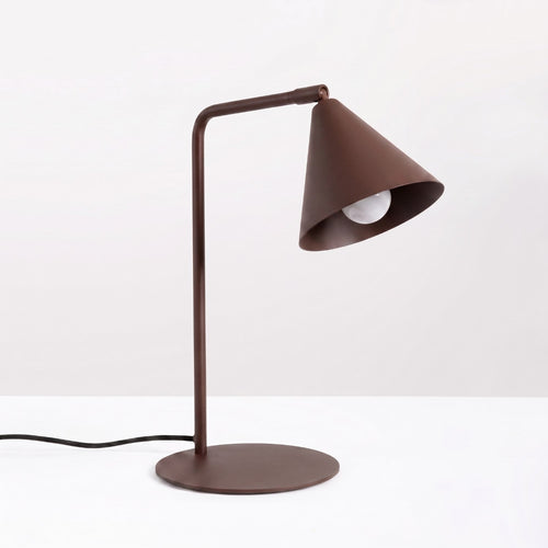 Sollux Lighting Tafellamp NOX bruin - 18x18x35cm