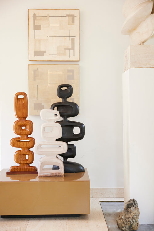 HKLIVING sculptuur handgemaakt – naturel hout - vtwonen shop