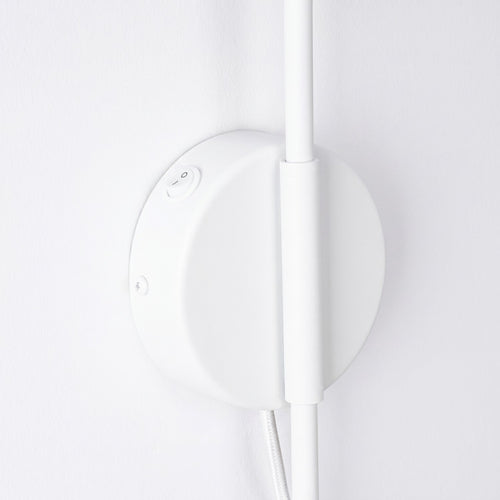 Sollux Lighting Wandlamp NOX 1 wit met schakelaar - 14x61x30cm