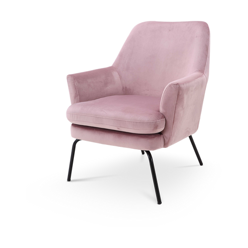 Lisomme Jez velvet fauteuil roze - vtwonen shop