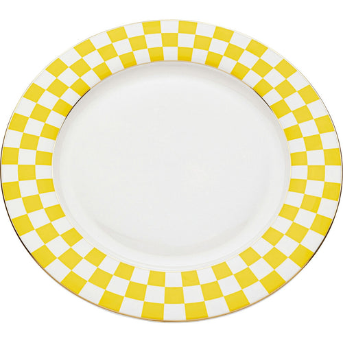 Kare Design Borden Harlequin Ø27cm geel (6/set)