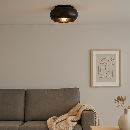 Ylumen plafondlamp Sky - 1 lichts - 34  x 18   cm - zwart - vtwonen shop