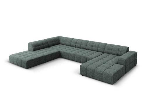 Cosmopolitan Design Panoramische hoekbank links Chicago 7-zits, chenille olie - 263x375x78cm
