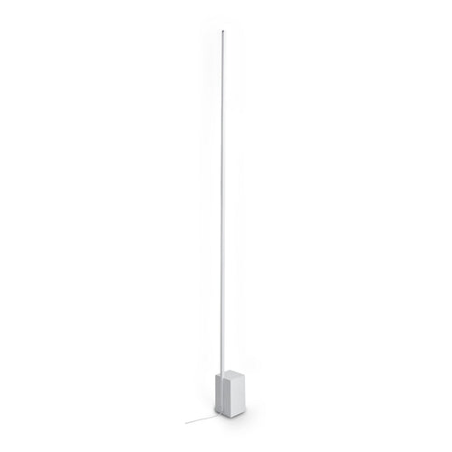 Ideal Lux ESSENCE Vierkante LED-vloerlamp met geïntegreerde verlichting, wit, 2400lm, 3000K, dimbaar.