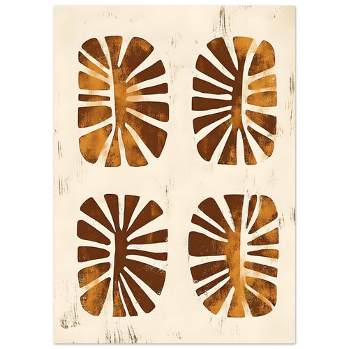 Artfulprints  Boho – Leaf cutouts   poster 50x70 cm - vtwonen shop