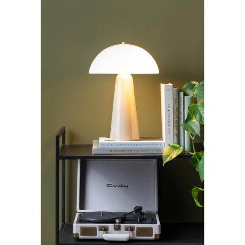 Leitmotiv tafellamp Vidrio Centro - grijs - 30xx42cm - Paddenstoellamp