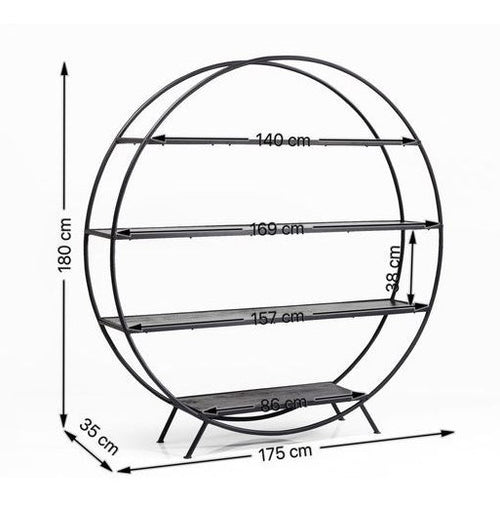 Kare Design Bookshelf Mason rondje
