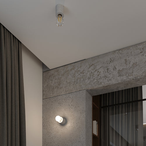 Sollux Lighting Tafellamp SALGADO beton - 10x10x10cm