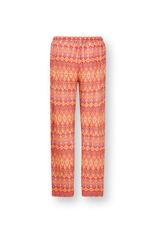 Pip Studio - Belin Lange pyjamabroek - Dames - Ashanti - Rood - XXL - vtwonen shop