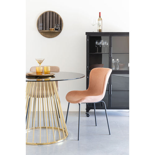 Housecraft Living Junzo Rib Eetkamerstoelen Oudroze - Set van 2 - vtwonen shop
