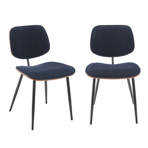 Signature - OLYMPIA Set van 2 stoelen - Lichtgrijs - 76,5x46x76,5 cm