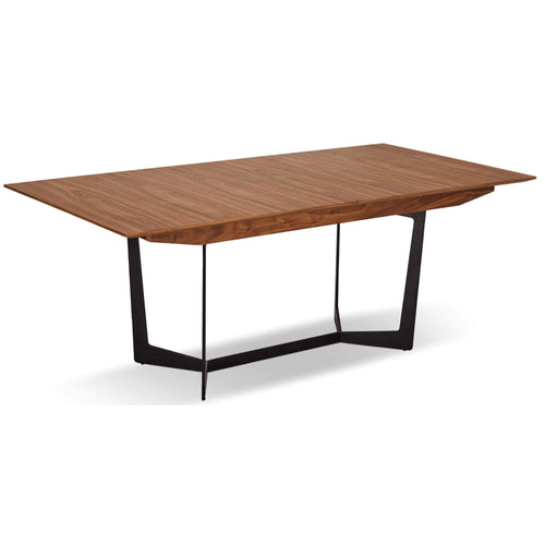 Furnhouse uitschuifbare eettafel Tokyo - Amerikaanse walnoot - 200/250x100 cm